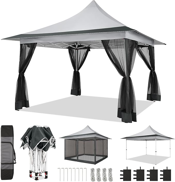 COBIZI 12x12 Pop up Canopy Gazebo on Clearance, Outdoor Canopy Tent by COBIZI