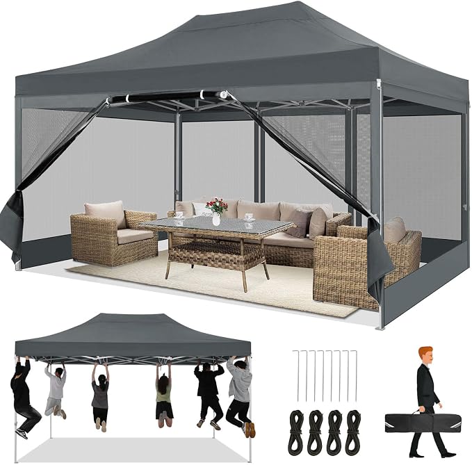 COBIZI 10x15 Heavy Duty Pop Up Canopy by COBIZI