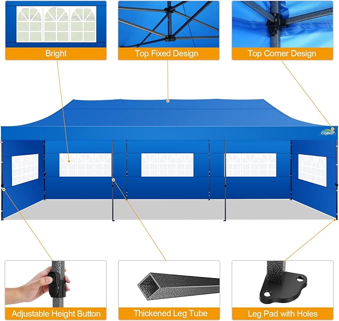 COBIZI 10x30 Pop up Canopy Tent 10x30 Canopy - Image 4