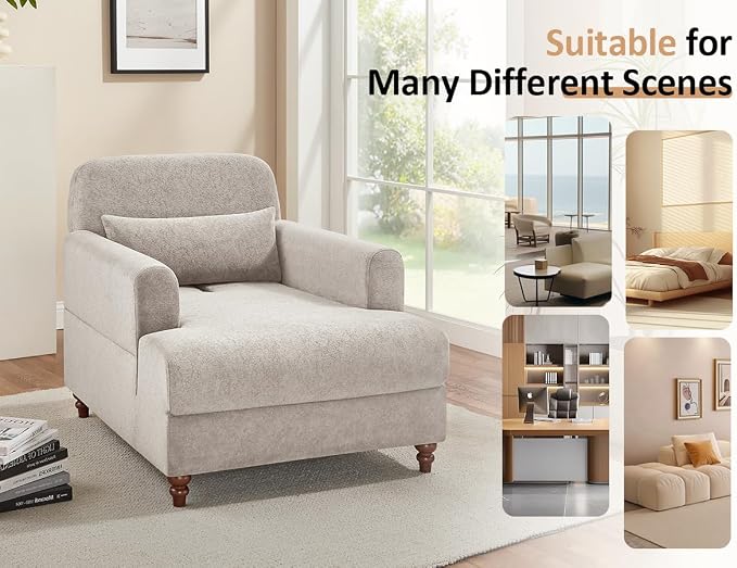 VANOMi Chaise Lounge Accent Chair Indoor - Image 7