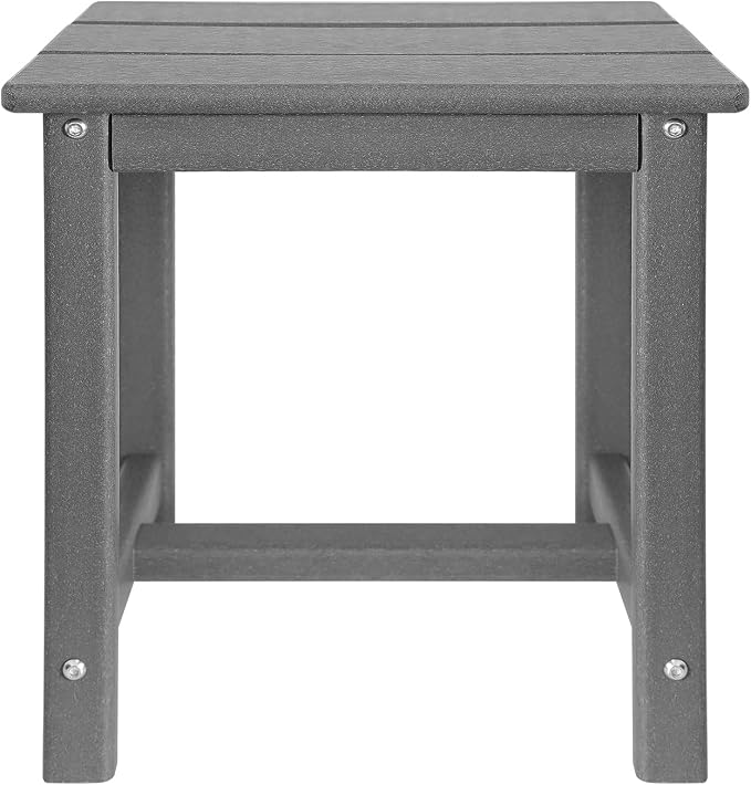 Adirondack Square Side Table, one-Tier Outdoor end Table, Patio Side Table - Image 8