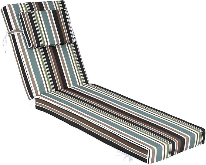 Chaise Lounge Cushions Outdoor 72x21x4 Inch, Patio Lounger Chair Cushion by Unknown