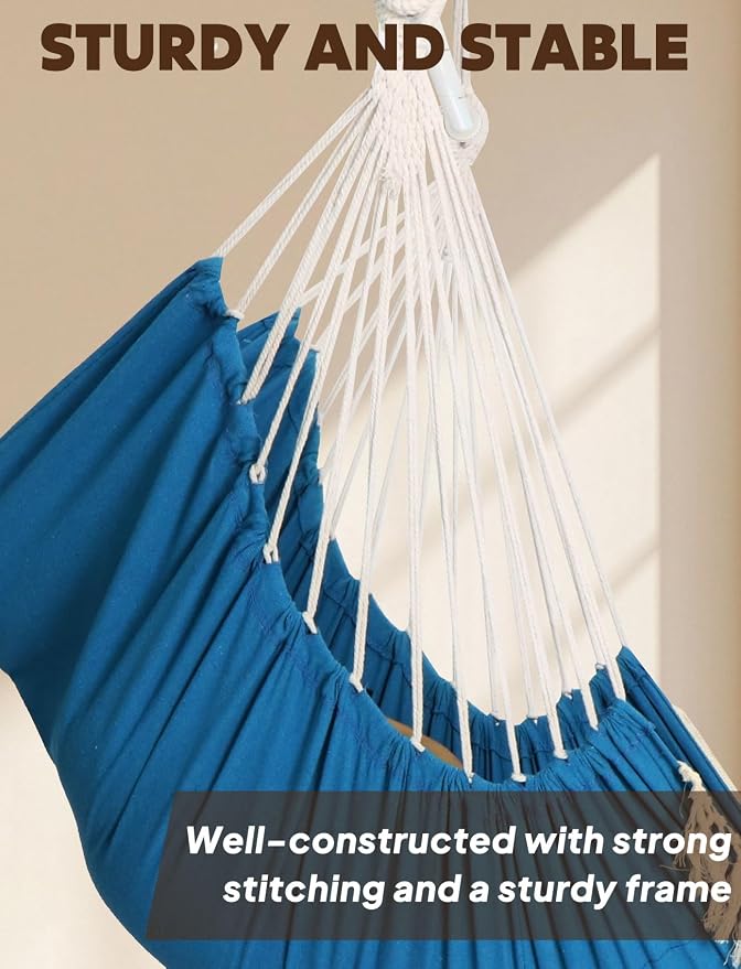 Chihee Hammock Chair Hanging Swing Max 500 Lbs 2 Cushions Included Metal - Image 5