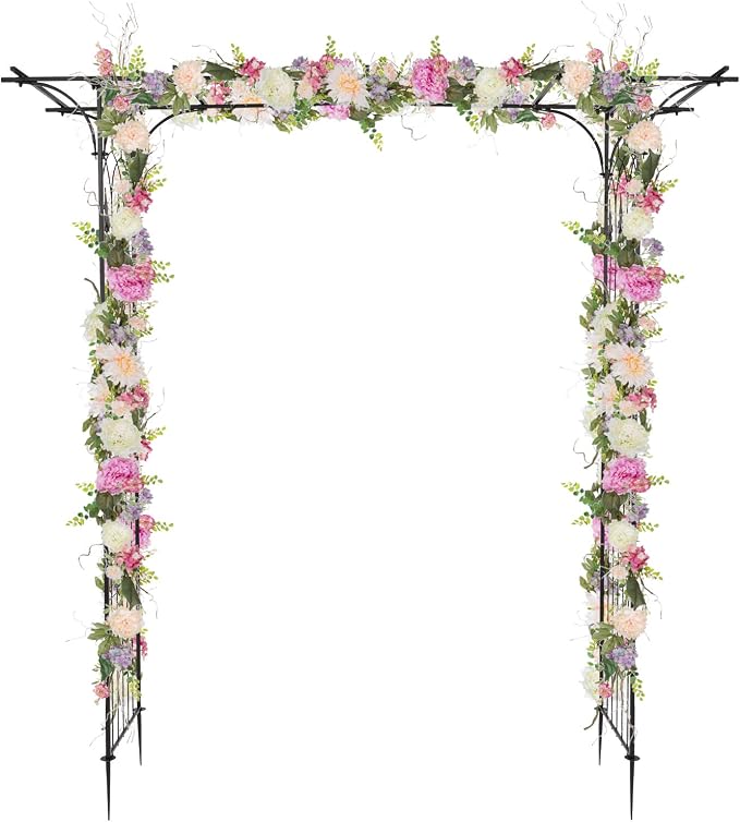 VINGLI Garden Arbor, Arch Archway - Image 7