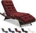 Outdoor Chaise Lounge Chair Cushion Waterproof 74.4 x 22 x 4.7 Inches Lounge by Unknown