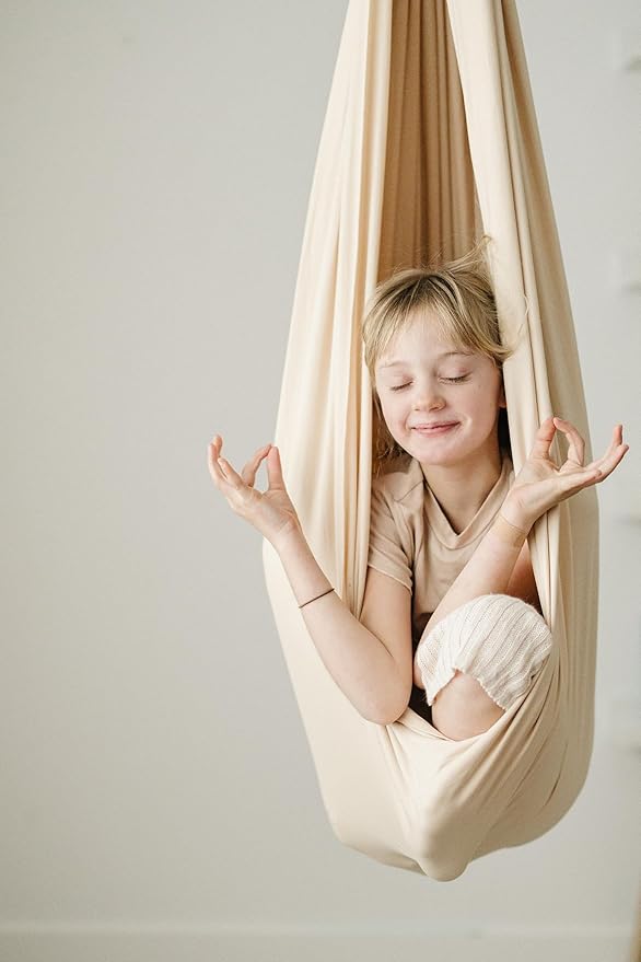 Marlowe & Co Indoor Outdoor Double Layer Cotton Sensory Compression Swing - Image 5