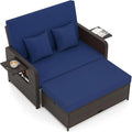 Tangkula Patio Rattan Daybed by TANGKULA