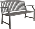 Grand patio 52" Farmhouse Outdoor Bench, Garden Benches by GrandPatio