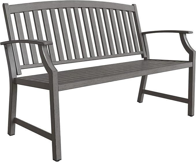 Grand patio 52" Farmhouse Outdoor Bench, Garden Benches by GrandPatio