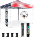 Sophia & William Canopy Tent Pop Up 10x10 ft, One Person Push Set Up Tent by SophiaWilliam