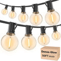 RTTY Dense-Glow Outdoor String Lights 50ft, G40 Led Patio Globe Lights by RTTY