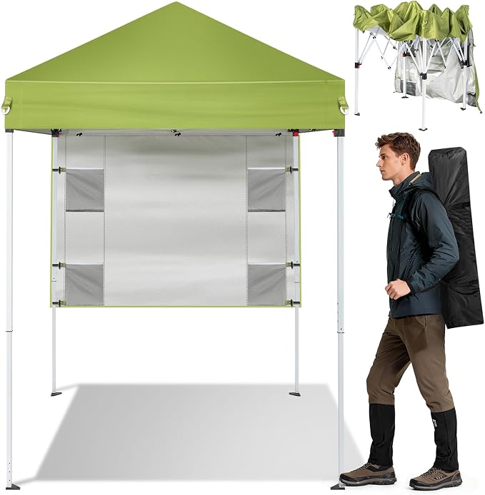 Outvita 5x5 Pop Up Canopy Tent, Ez Up Outdoor Canopy Tent Instant Shelter by Outvita