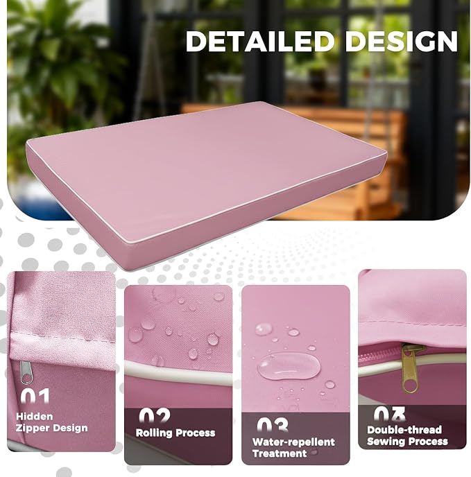 Outdoor Twin Porch Mattress Cover Waterproof, 6inch Outdoor Mattress Cover - Image 2