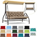 Waterproof Porch Swing Cushion Replacement, Thick 4" 2–3 Seat Outdoor Swing by RUFXIEZW