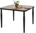 NUU GARDEN 37" Square Outdoor Dining Table, Metal Dining Table by NUUGARDENCORPORATION
