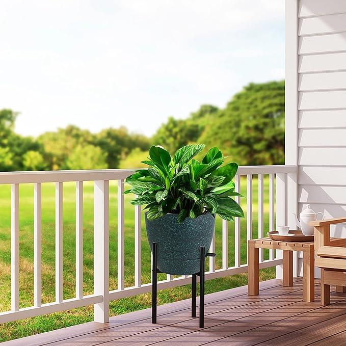 12 inch Large Self Watering Pots, Plastic Planters - Image 7