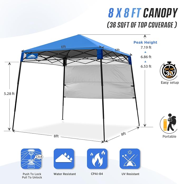 EAGLE PEAK 8x8 Pop Up Canopy Tent - Image 3