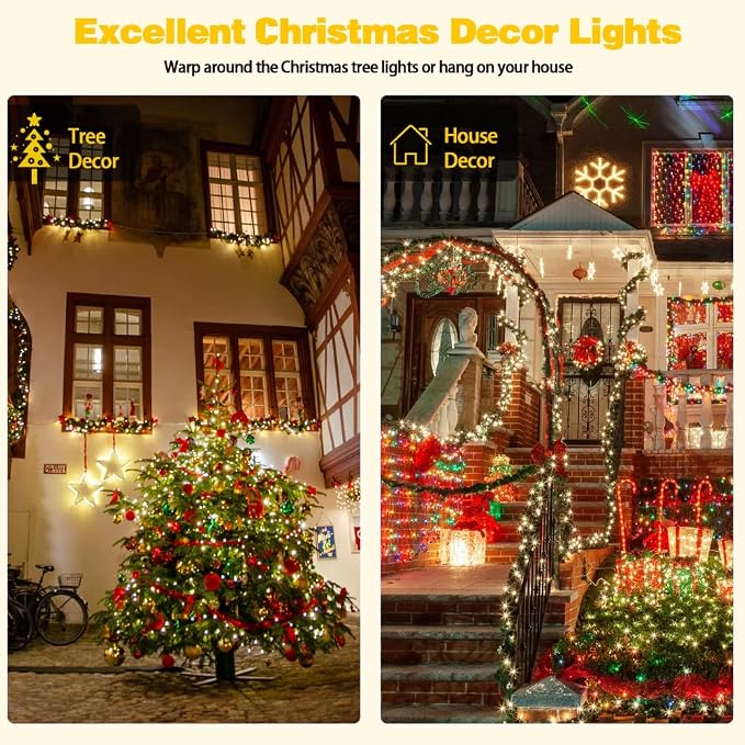 2 Pack 200 LED Solar String Lights - Image 9