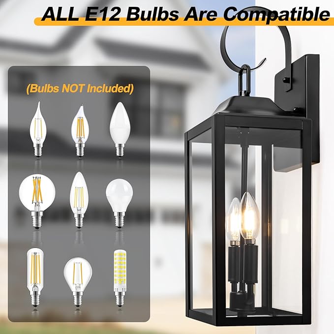 19" Large Outdoor Wall Light - Image 3