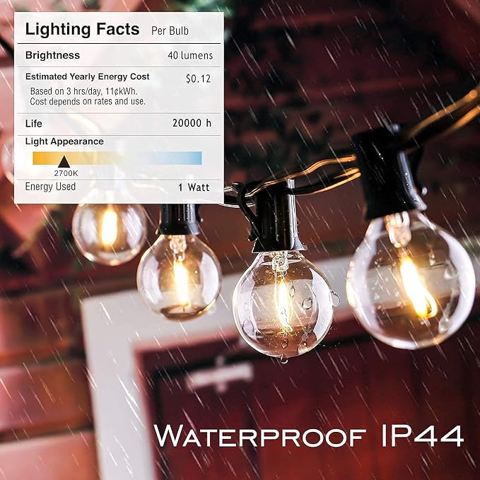 Outdoor String Lights 200FT Waterproof Globe String Lights - Image 3