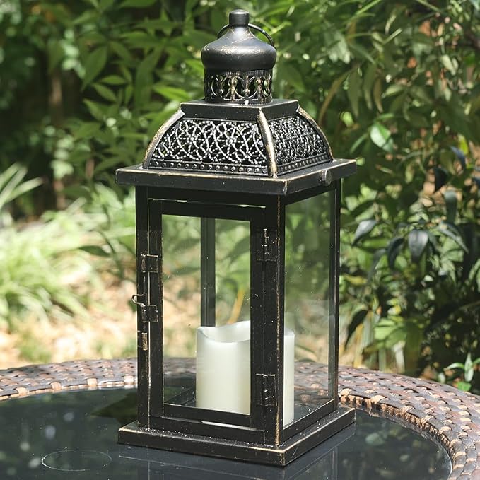 NEEDOMO Large Candle Lanterns Decorative Indoor, 14.4" Outdoor Lantern - Image 3