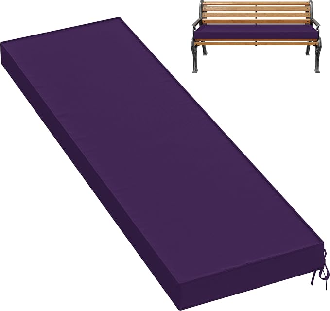 Premium Outdoor Bench Cushions for Patio Furniture 3.5inches Memory Foam Bench by Pakunoda