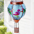Flamingo Solar Hot Air Balloon Lantern, Outdoor Decor by Profinella