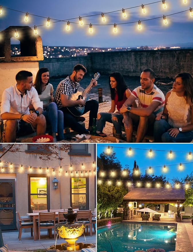Brightever 120FT Outdoor String Lights Waterproof, LED Patio Lights - Image 7
