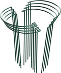 HiGift 8 Pack Plant Support Stakes, Half Round Metal Garden Plant Stake Indoor by HiGift