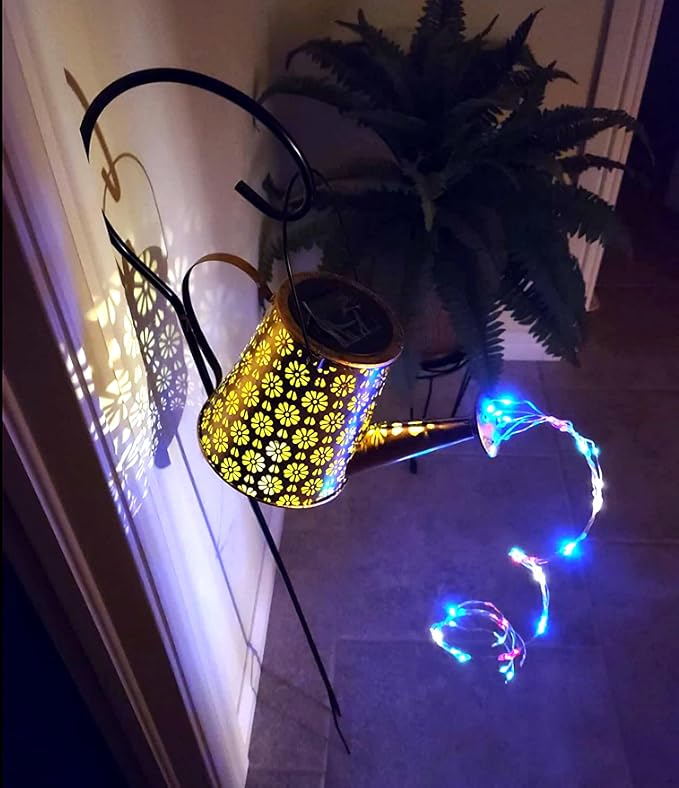 2 Pack Solar Watering Can Lights - Image 8