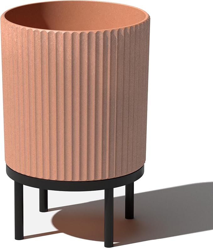 Veradek Demi Series Round Planter w/Stand by VeradekOutdoor