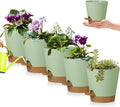 5 Pack 5 inch Self-Watering Pots, African Violets Planter by zople