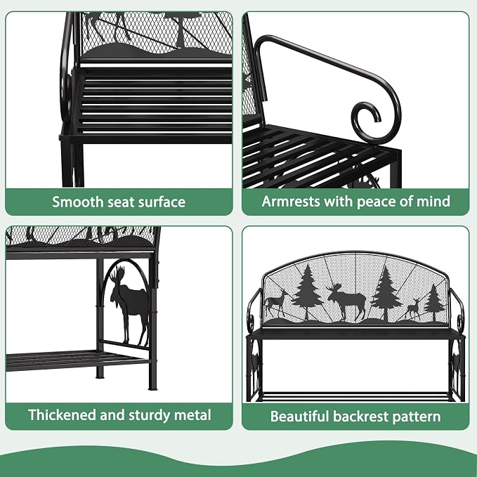 Outdoor Bench, Garden Bench - Image 7