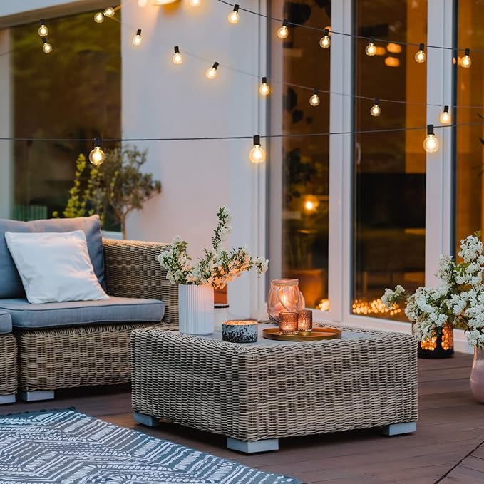 Mlambert 150Ft Outdoor String Lights, G40 Globe Patio Lights - Image 8