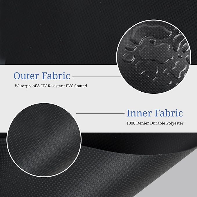 Covers & All Round Table Top Cover, 12 Oz Waterproof UV & Weather Resistant - Image 3