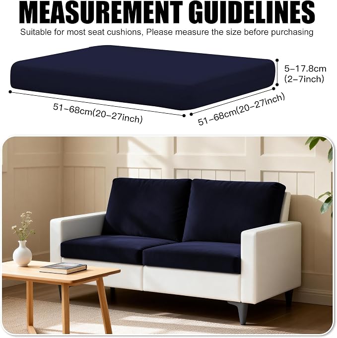 4Pcs Outdoor Cushion Covers, Patio Cushion Covers, Stretch Elastic Slipcovers - Image 2