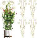 ZOUTOG Trellis for Climbing Plants Indoor 4 Pack 30 Inch, Rustproof Metal by ZOUTOG