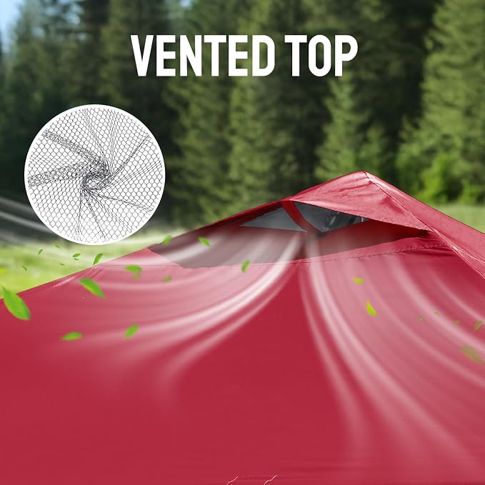 CROWN SHADES Adjustable Height on The Fly, 10x10 Pop Up Canopy - Image 7