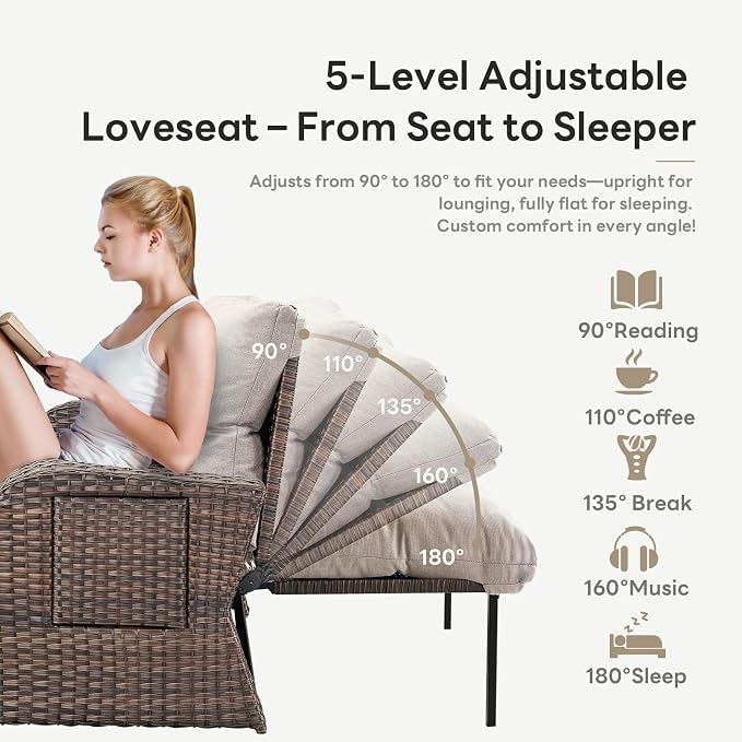 Belord Oversize Outdoor Daybed Set - Image 3