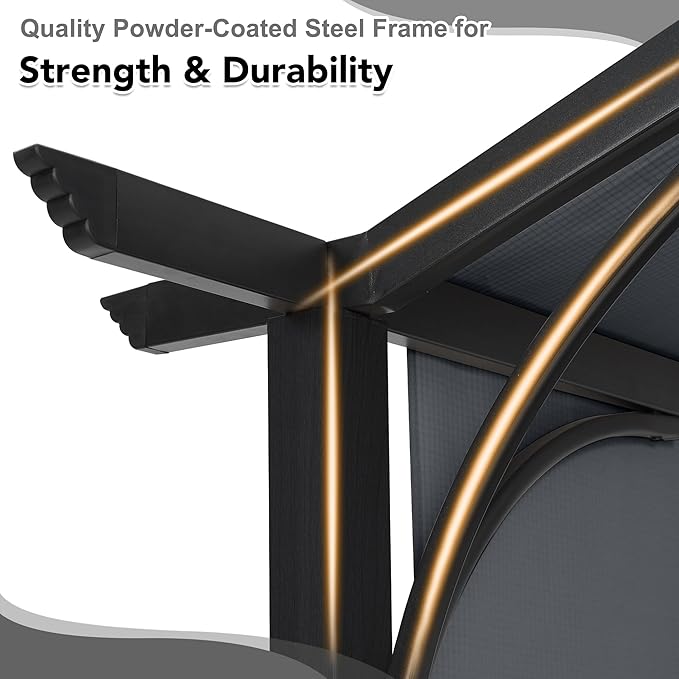 MASTERCANOPY 10x10ft Outdoor Retractable Pergola - Image 5
