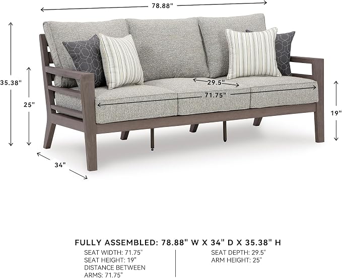 Signature Design by Ashley Hillside Barn Contemporary Nuvella Weather Resistant - Image 3