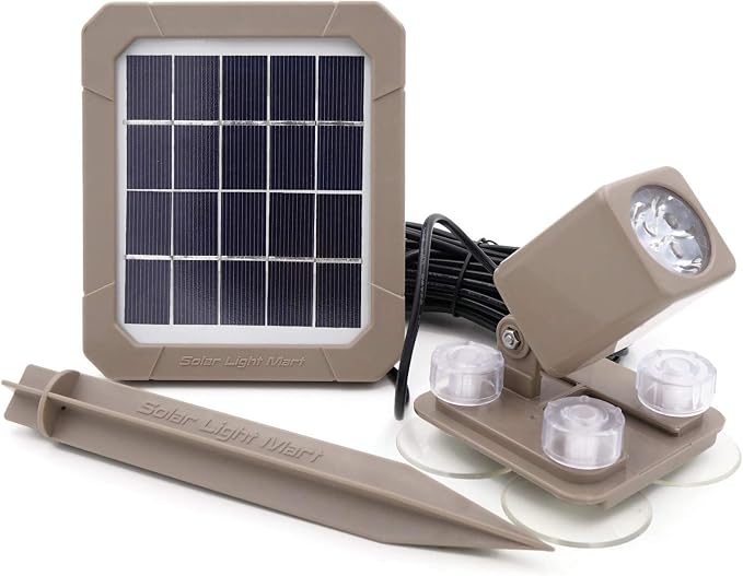 AquaHEX 60X Solar Underwater Submersible Spotlight, Pond Pool Fountain Water - Image 2
