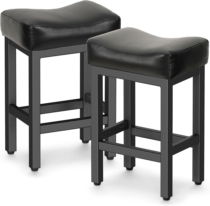 Counter Height Bar Stools Set of 2, 24 Inch Barstools - Image 9