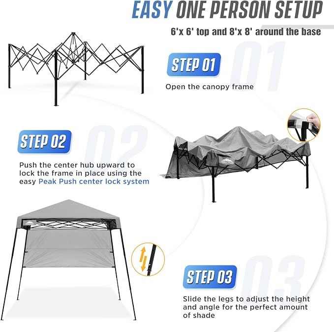 EAGLE PEAK 8x8 Pop Up Canopy Tent - Image 6