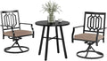 PHI VILLA 3 Piece Outdoor Bistro Set by PHIVILLAThepioneerofcomfortablehouseholdsupplies