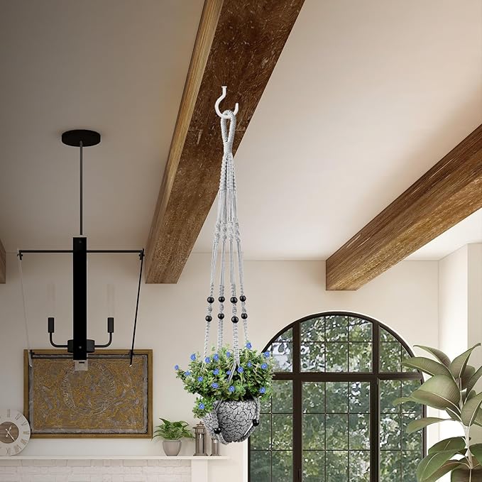 Macrame Plant Hanger for 5 to 10 Inch Plant Pots, Hanging Planter Basket Holder - Image 7