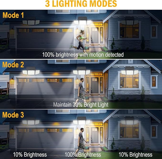 2500LM Solar Lights Outdoor - Image 6