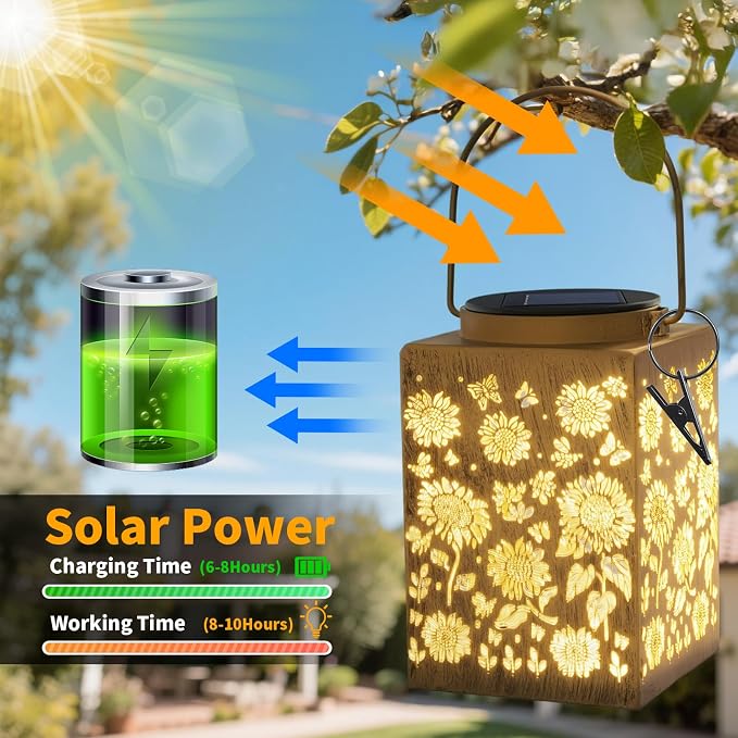 2 Pack Solar Lanterns - Image 3
