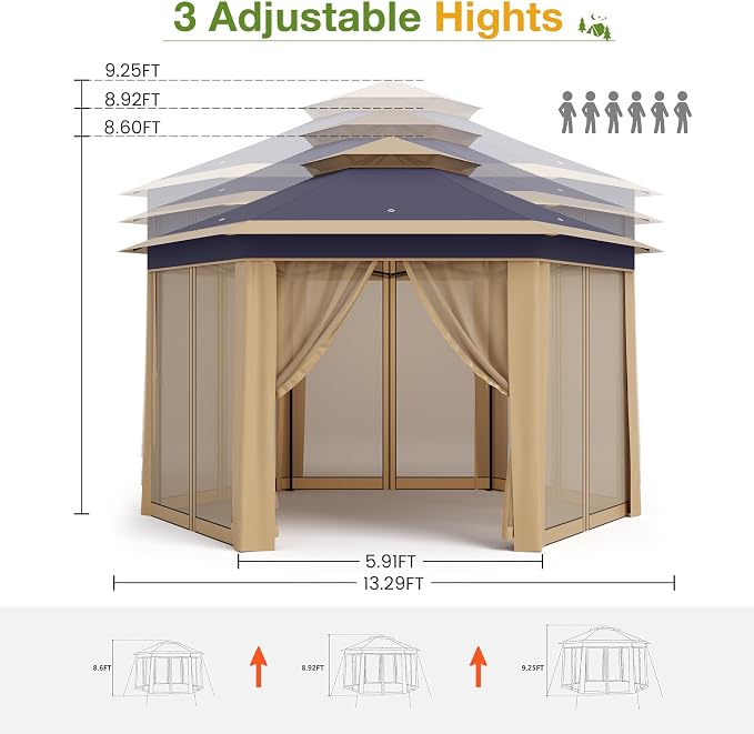 Pop Up Canopy Tent 13x13 Ft Instant Gazebo - Image 4
