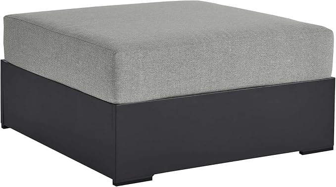 Modway Tahoe Aluminum Ottoman Gray by Modway